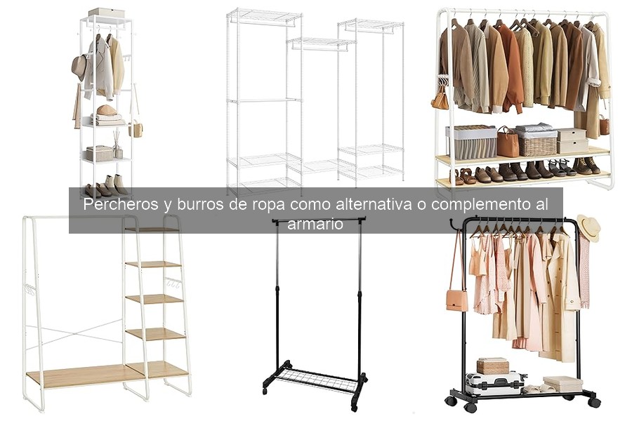 Mejores percheros y burros de ropa para espacios pequeños