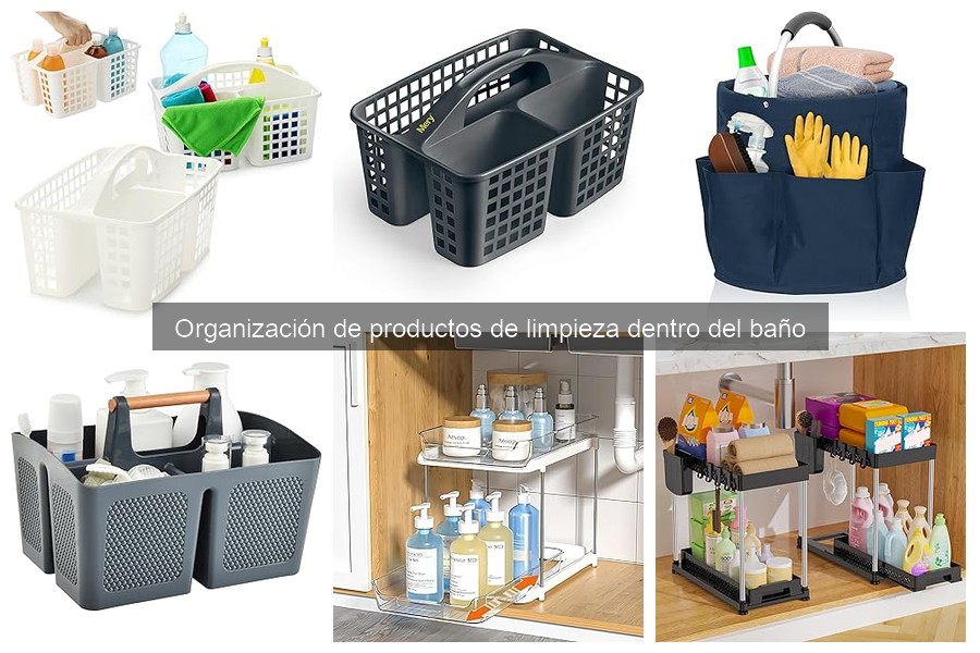 Mejores prácticas para almacenar productos de limpieza en el baño