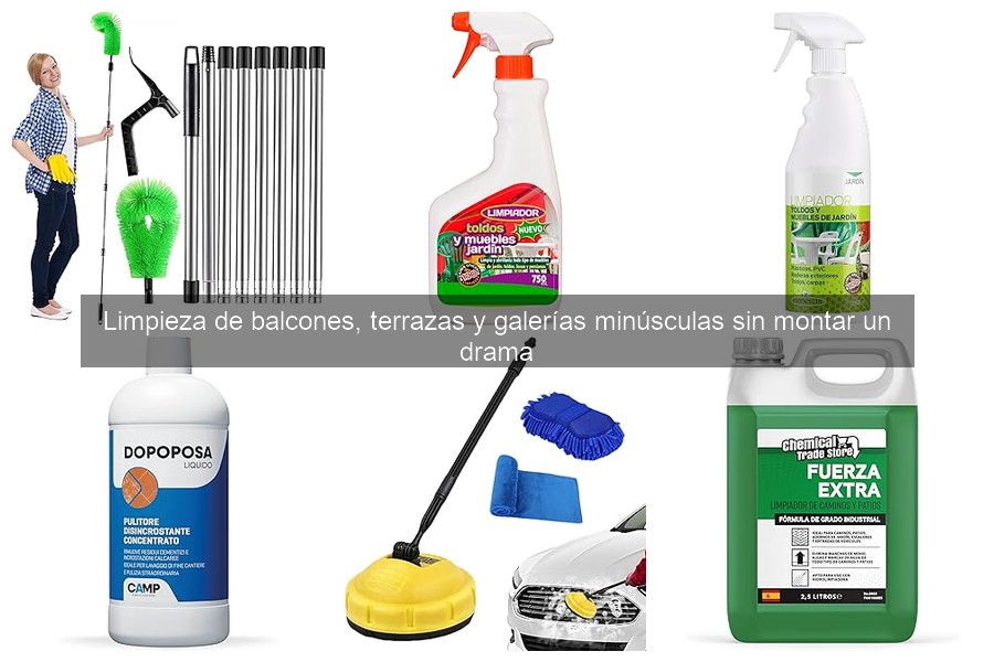 Mejores productos de limpieza para terrazas pequeñas