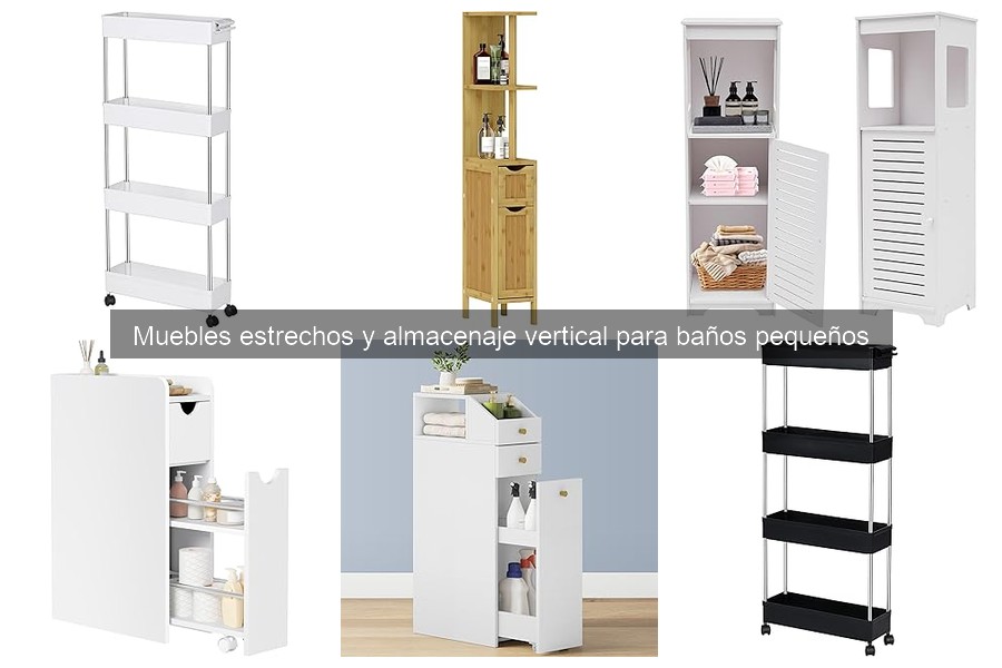 Mejores soluciones de almacenaje vertical para baños pequeños