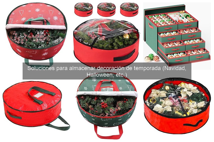 Mejores soluciones de almacenamiento para decoración navideña