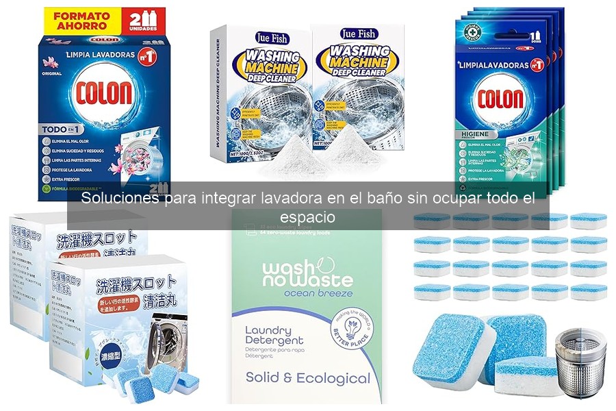 Mejores soluciones para integrar la lavadora en el baño