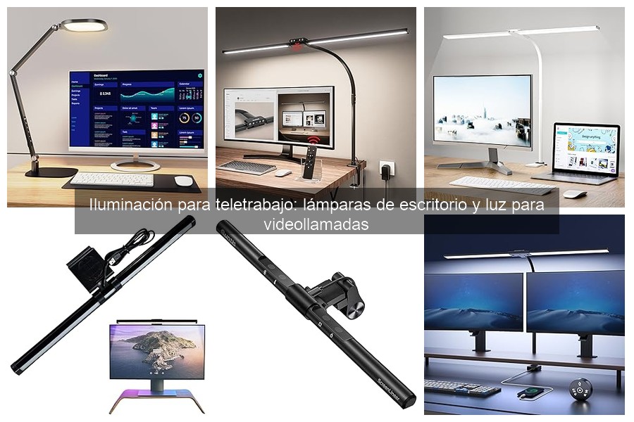 Mejores tipos de luz para lámparas de escritorio en teletrabajo