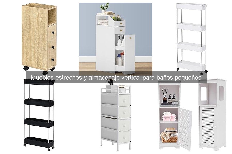 Muebles Estrechos para Baños Pequeños: Soluciones de Almacenaje
