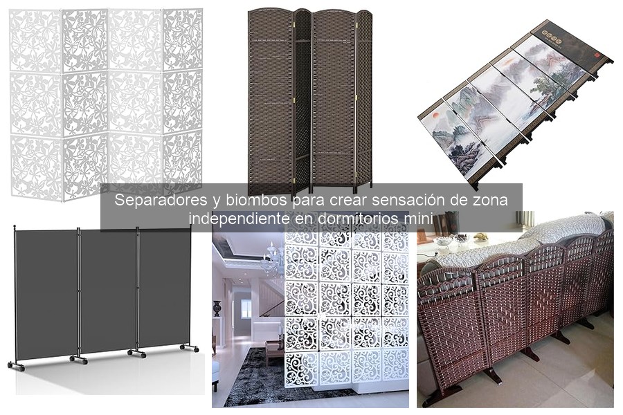 Opciones económicas de biombos para dormitorios pequeños