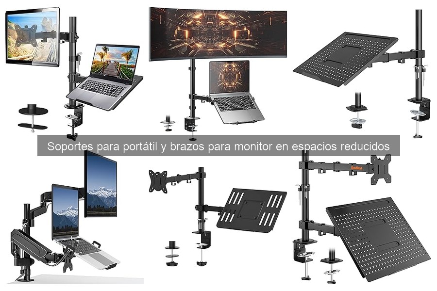 Opiniones de usuarios sobre brazos para monitor en espacios pequeños