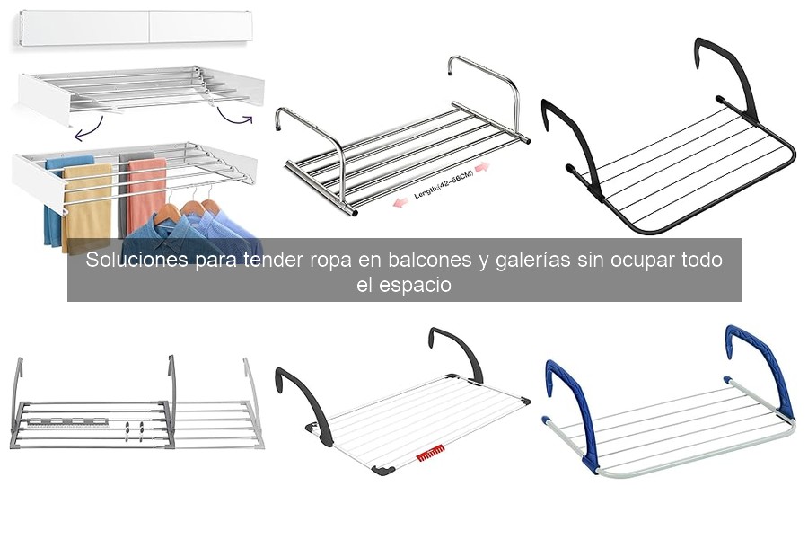 Optimiza el espacio al tender ropa en tu galería