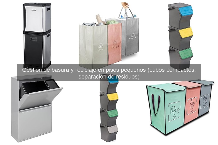 Optimiza el espacio con cubos de basura en pisos pequeños