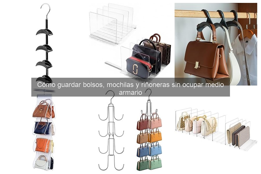 Optimiza el espacio: guarda bolsos y mochilas en armarios