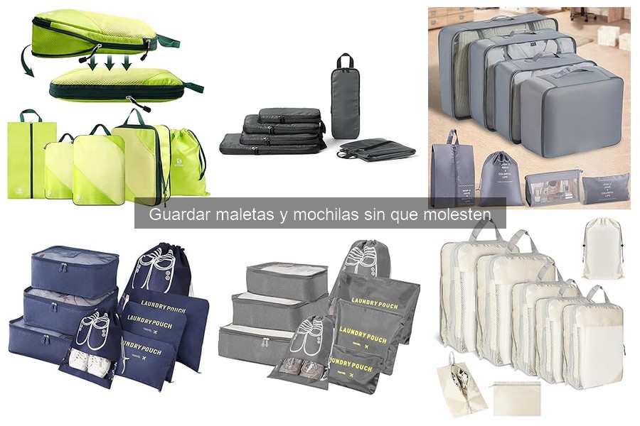 Optimiza tu espacio al guardar maletas y mochilas
