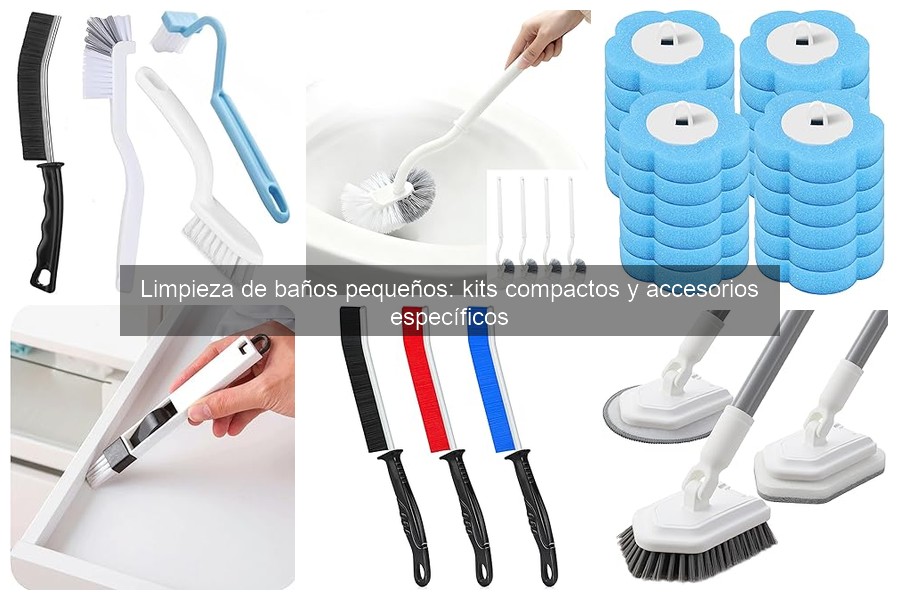 Organiza productos de limpieza en baños pequeños fácilmente