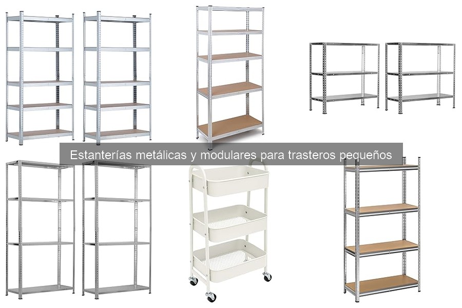 Organiza tu trastero pequeño con estanterías metálicas