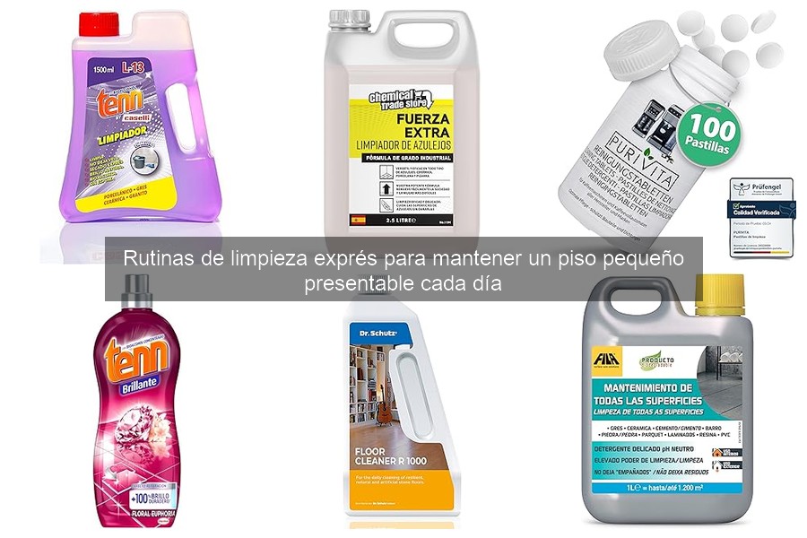 Organiza tus tareas de limpieza en un piso pequeño