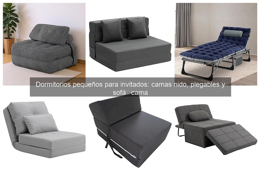 Organiza un dormitorio pequeño con camas plegables