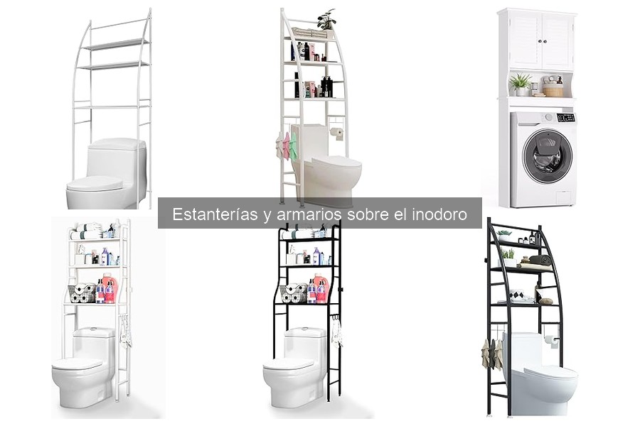 Precios de estanterías y armarios sobre el inodoro