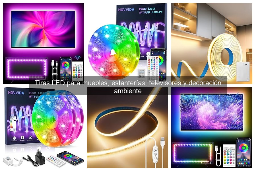 Precios y dónde comprar tiras LED para muebles y decoración