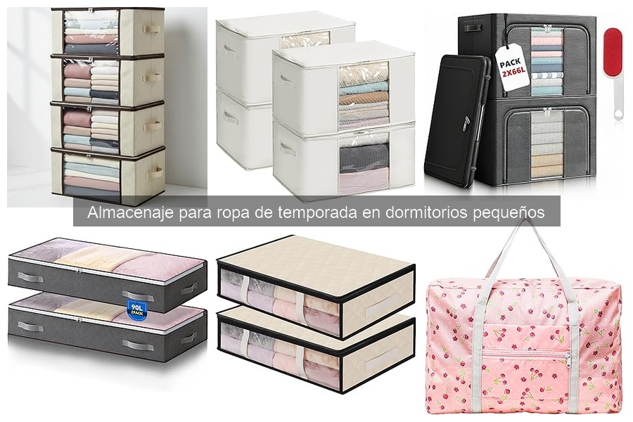 Problemas comunes al almacenar ropa de temporada en dormitorios