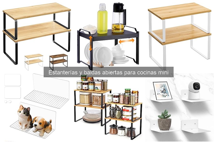 Problemas comunes con estanterías abiertas en cocinas