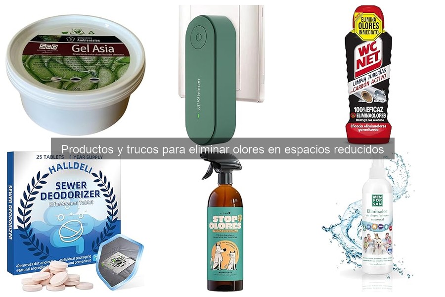 Productos para eliminar olores en espacios reducidos