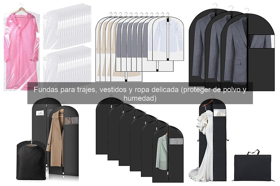 ¿Qué son las fundas para trajes y ropa delicada?