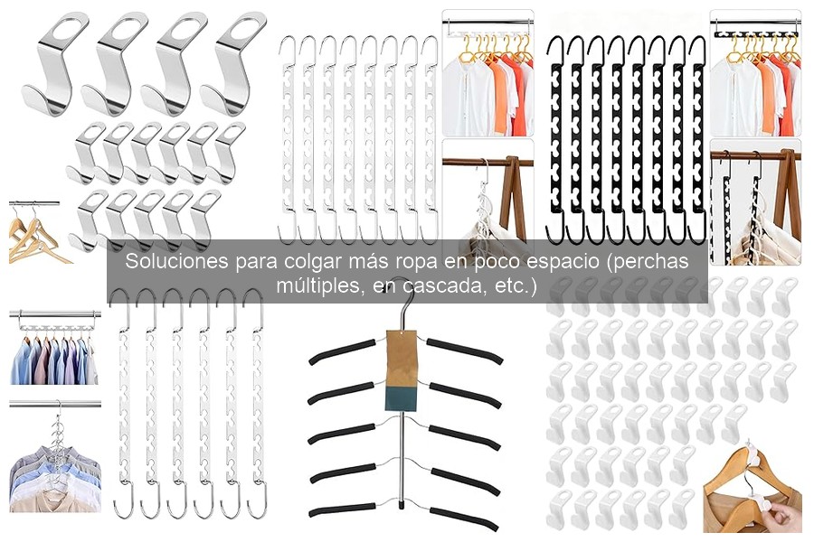 ¿Qué son las perchas múltiples y sus ventajas en espacios pequeños?