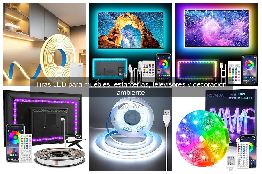 ¿Qué son las tiras LED y cómo funcionan en decoración?