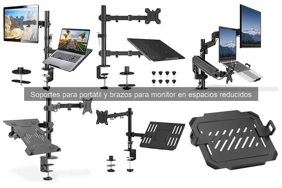 ¿Qué son los soportes para portátil y brazos para monitor?