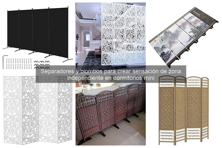 Separadores y biombos para dormitorios pequeños: ¿qué son?