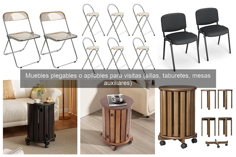 Situaciones ideales para usar muebles plegables en visitas