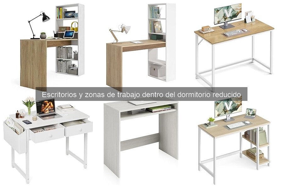 Soluciones de almacenamiento para escritorios en dormitorios reducidos
