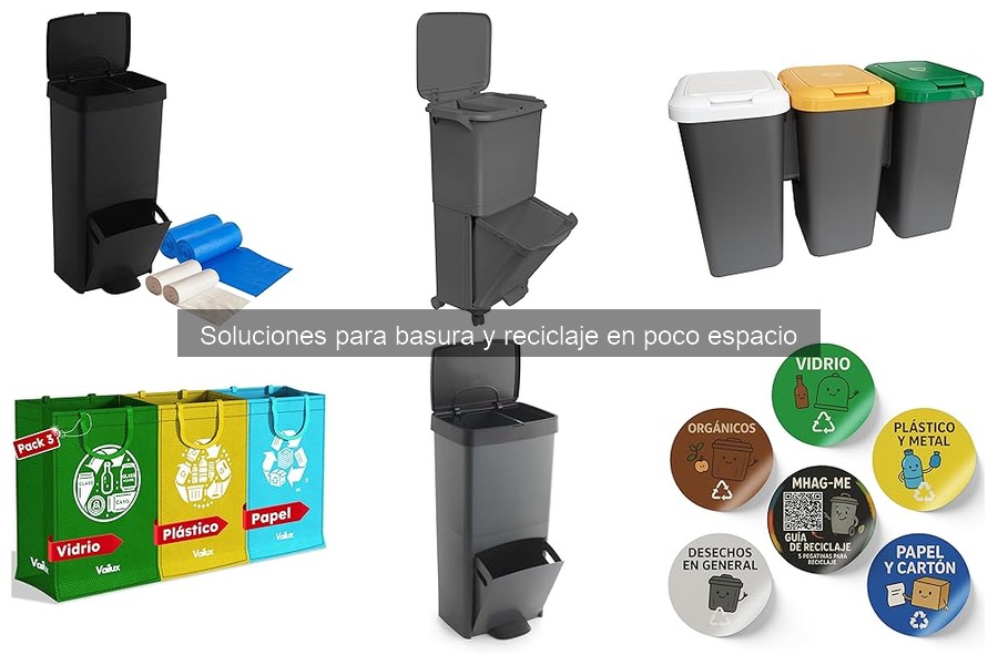 Soluciones para Cocinas Sin Espacio para un Cubo de Basura