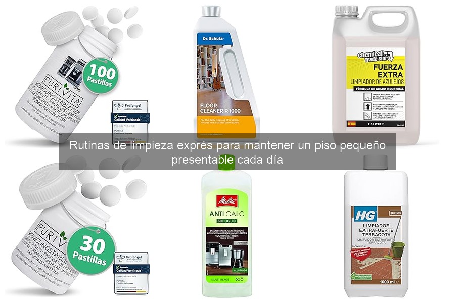 Tiempo para limpiar un piso pequeño: ¡Optimiza tu rutina!