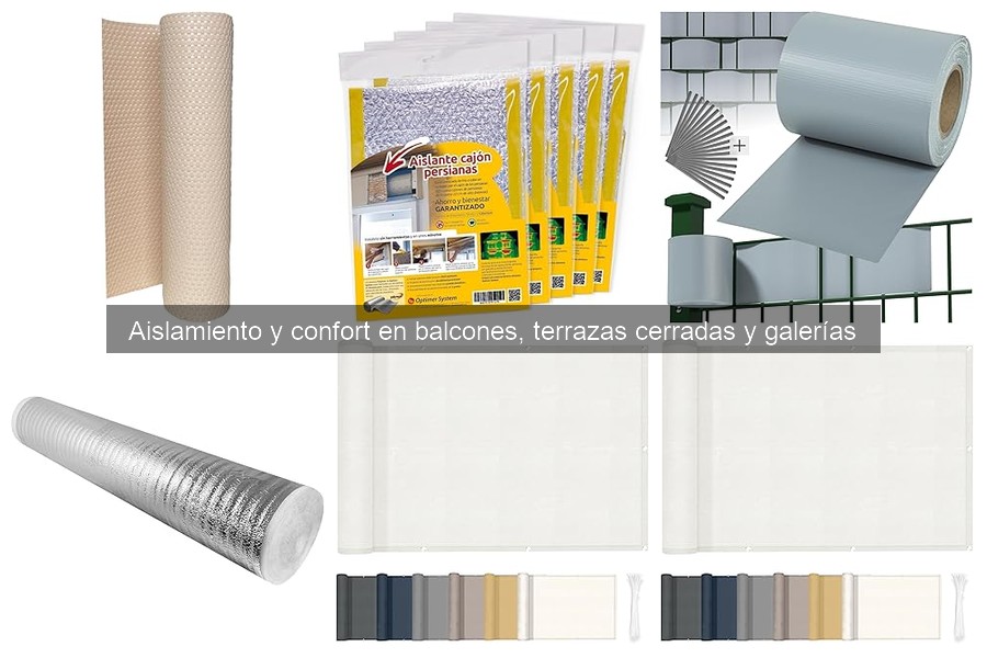 Tipos de aislamiento para balcones y terrazas cerradas