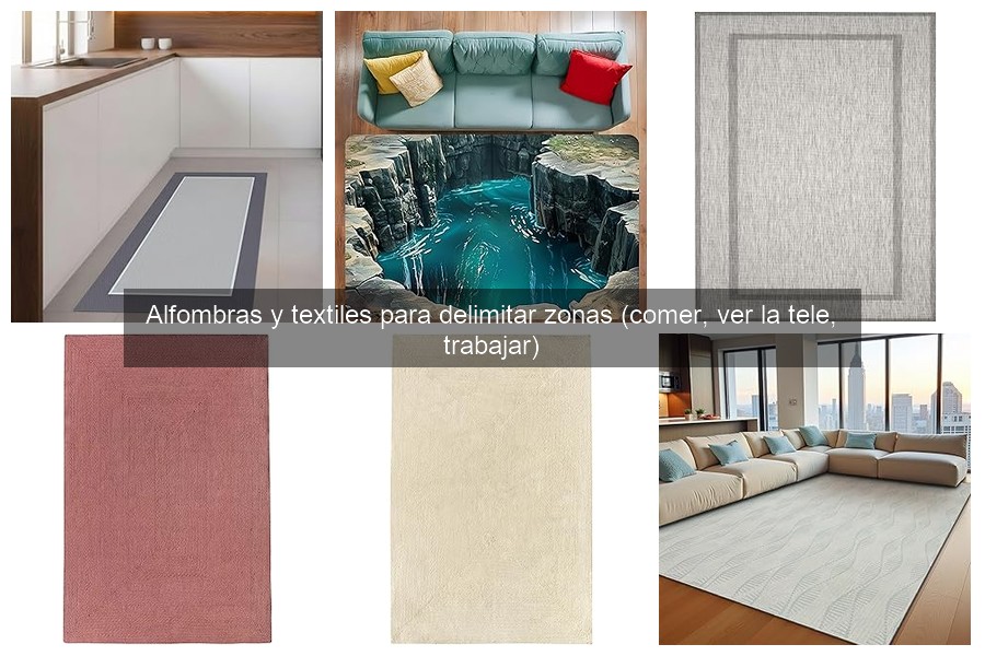 Tipos de alfombras ideales para delimitar zonas del hogar
