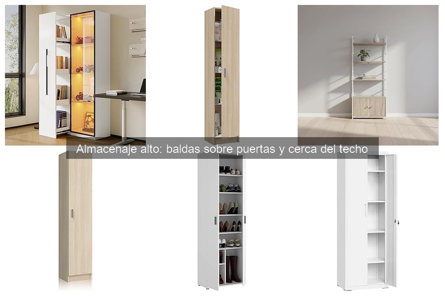 Tipos de baldas para almacenamiento en espacios pequeños