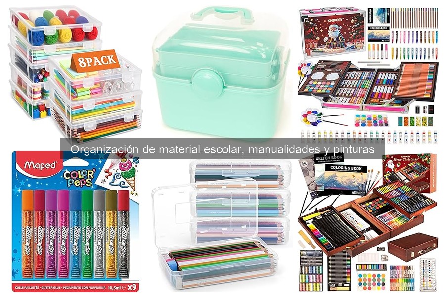 Tipos de cajas y organizadores para manualidades efectivas