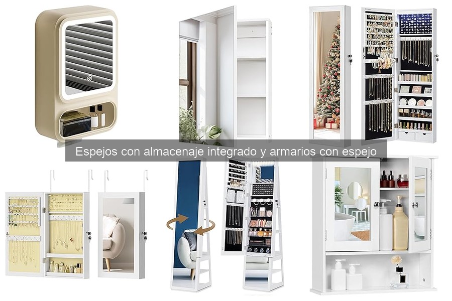 Tipos de espejos con almacenaje integrado para tu hogar
