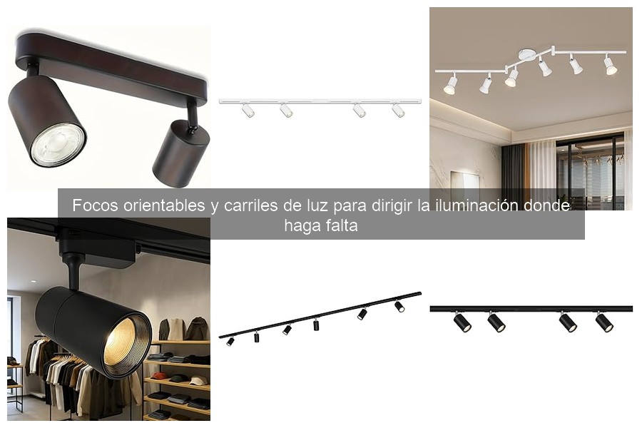 Tipos de focos y carriles de luz para tu espacio pequeño