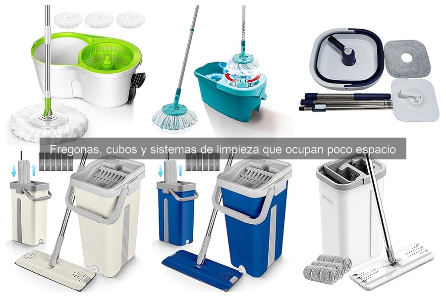 Tipos de fregonas compactas para espacios pequeños