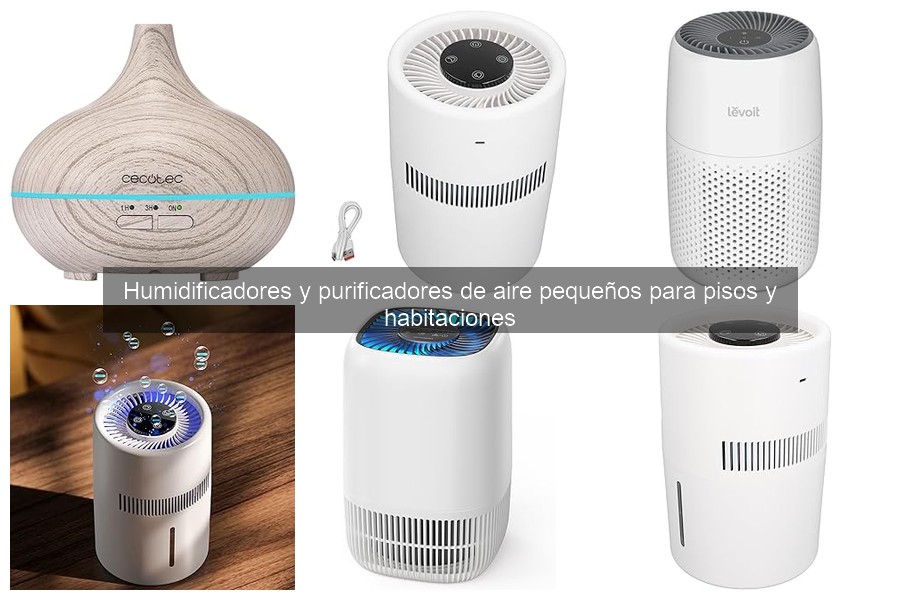 Tipos de humidificadores y purificadores de aire pequeños