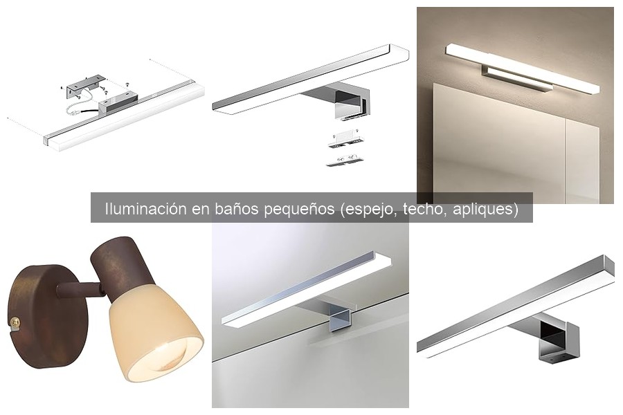 Tipos de iluminación para baños: LED, halógeno y fluorescente