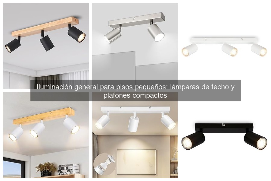 Tipos de lámparas de techo para pisos pequeños: guía práctica