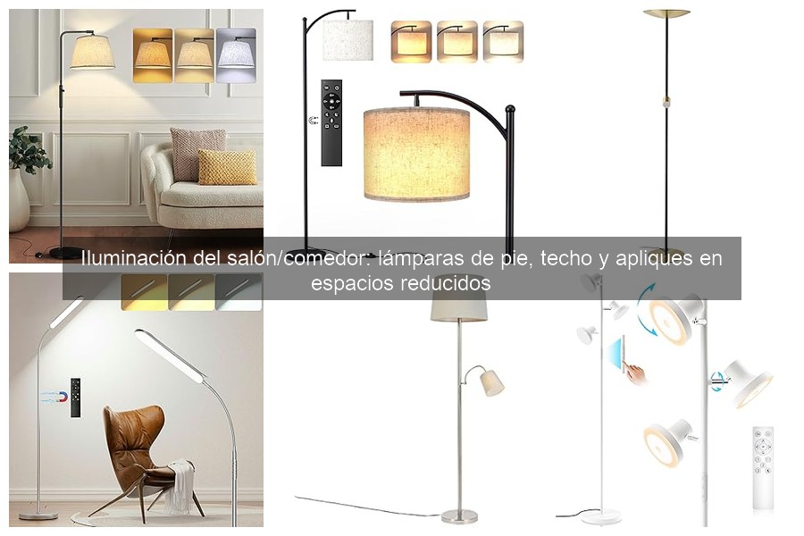 Tipos de lámparas ideales para salones pequeños
