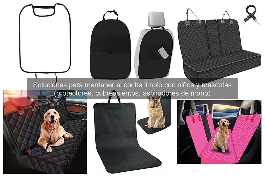 Tipos de limpiadores para coches con niños y mascotas