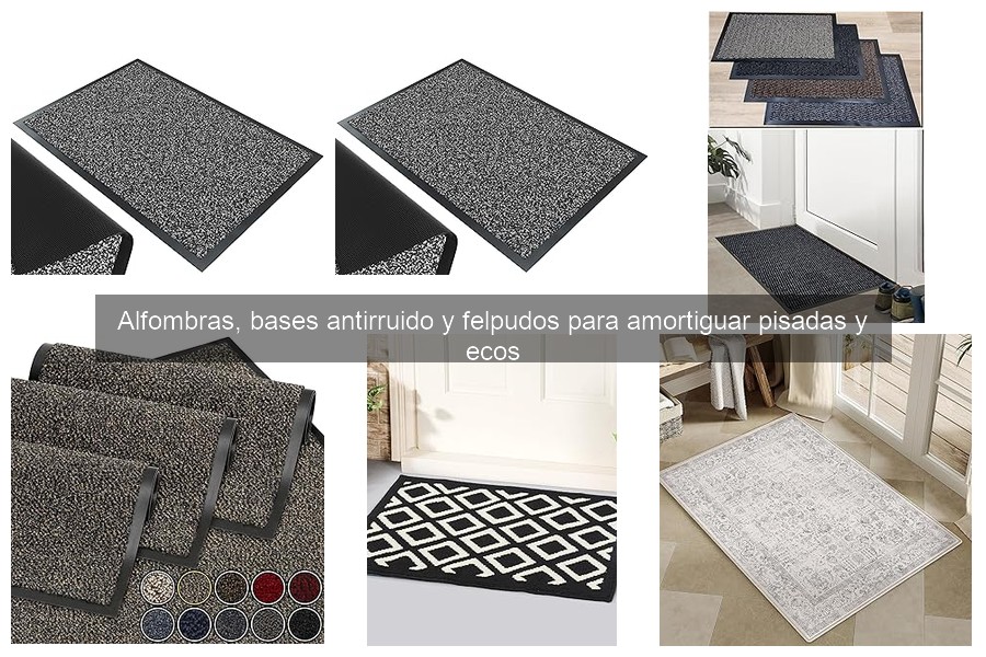 Tipos de materiales en alfombras antirruido para tu hogar