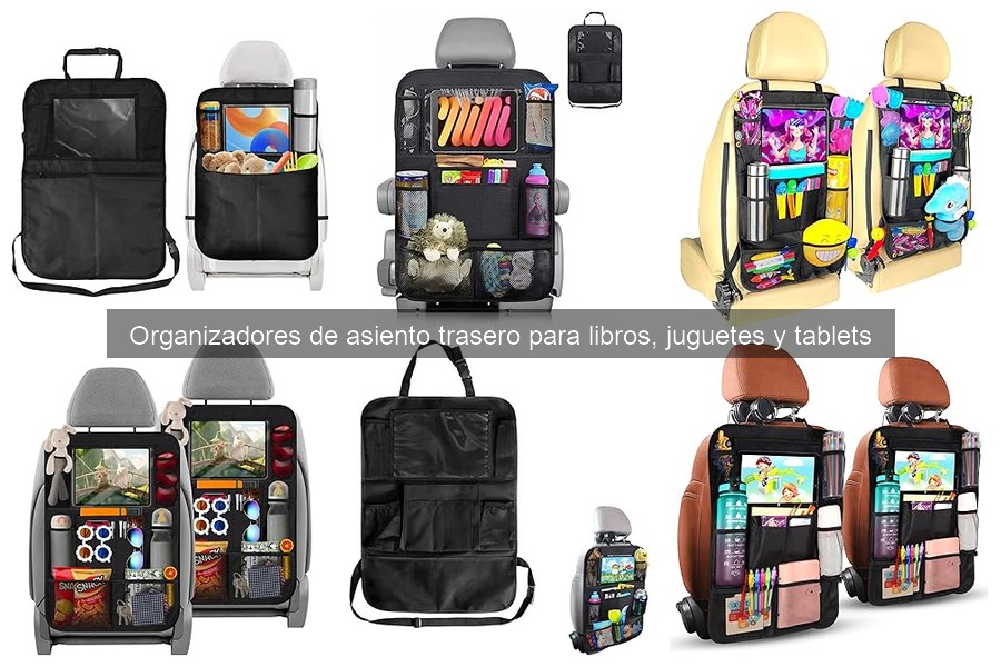 Tipos de organizadores de asiento trasero para coches