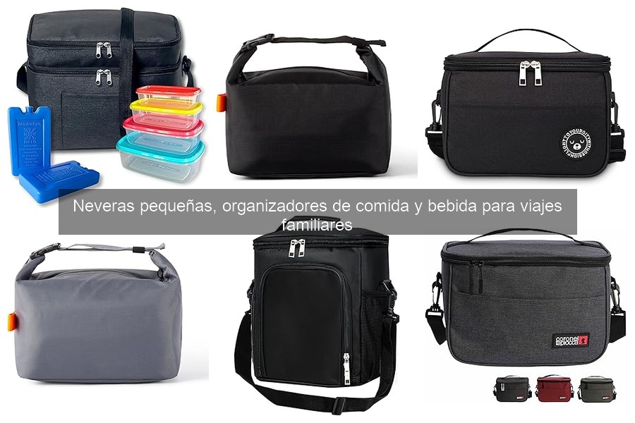 Tipos de organizadores de comida y bebida para viajes familiares