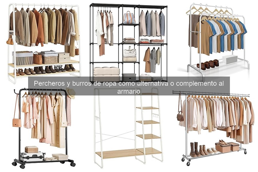 Tipos de percheros y burros de ropa: opciones para tu hogar