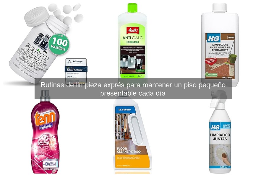 Trucos de limpieza exprés para pisos pequeños en emergencias