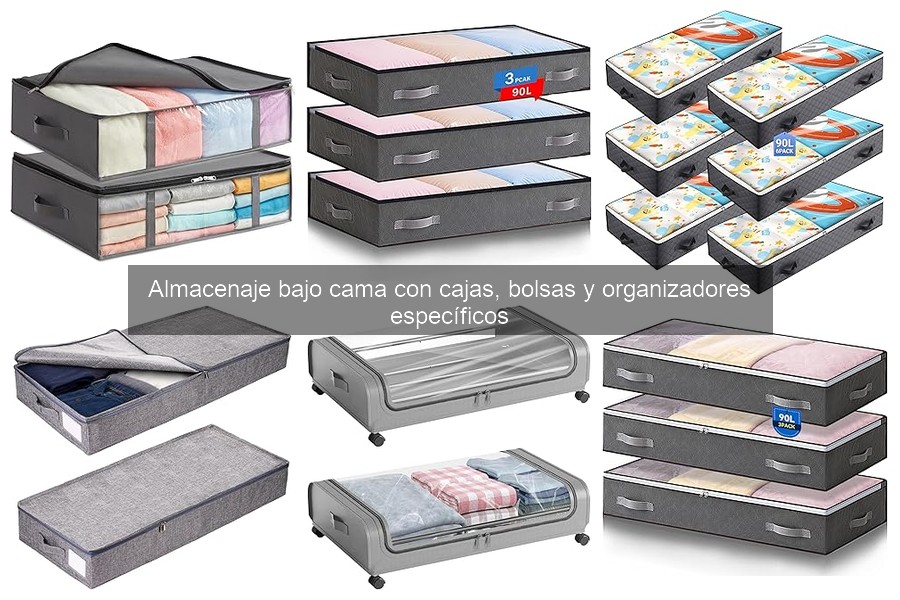Ventajas de Usar Cajas y Bolsas de Almacenaje Bajo la Cama
